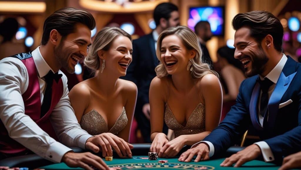 ช่วยสร้างรูปหนุ่มหล่อสาวสวย4คนเล่นคาสิโนอย่างสนุกสนาน-2-1024x579 JINDA888 เว็บตรง สล็อต888 jinda888slot แจกเครดิตฟรี ฝากถอนไม่มีขั้นต่ำ